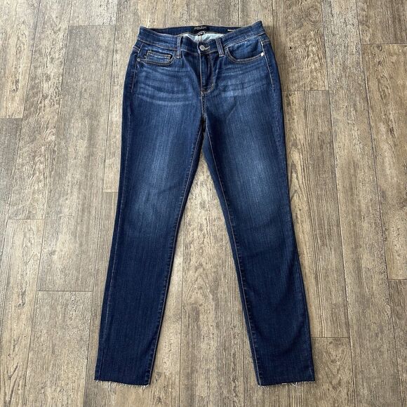 Judy Blue SKINNY FIT Juniors Size 9/29 Mid Rise Raw Hem Jeans Denim Pants 29x28 - Picture 4 of 12